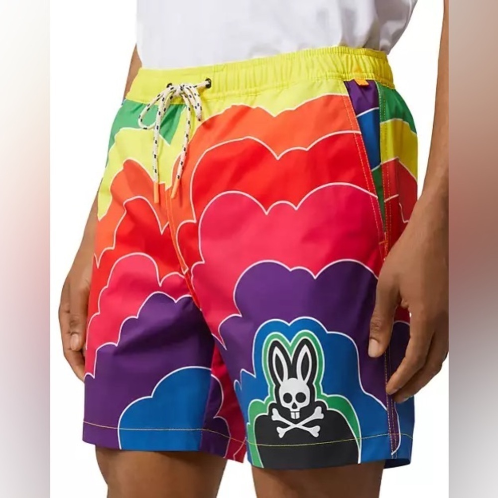 PSYCHO BUNNY Chelton Swim Trunks Size XXS
